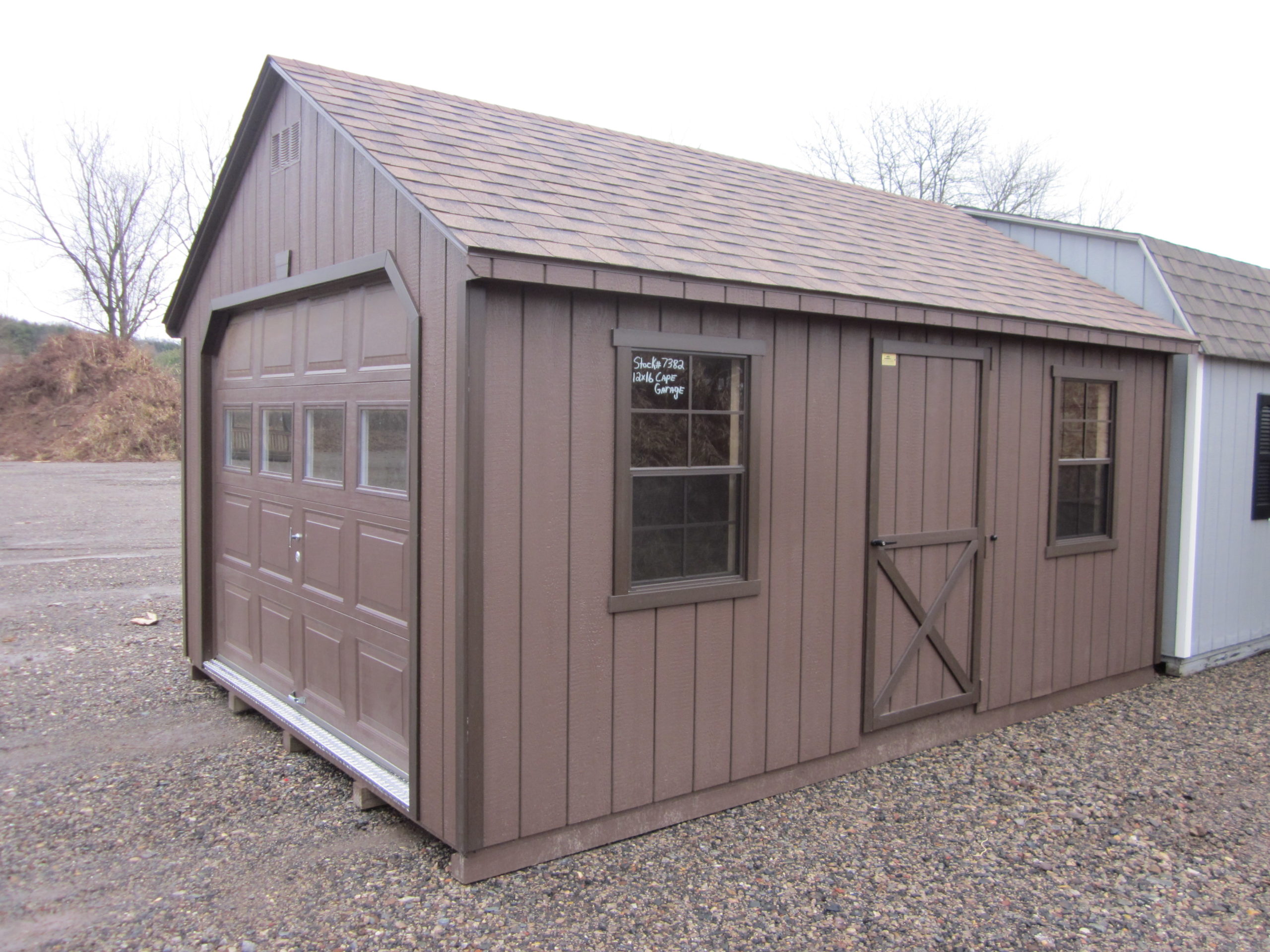 12' x 16' T1-11 Cape Garage #7382
