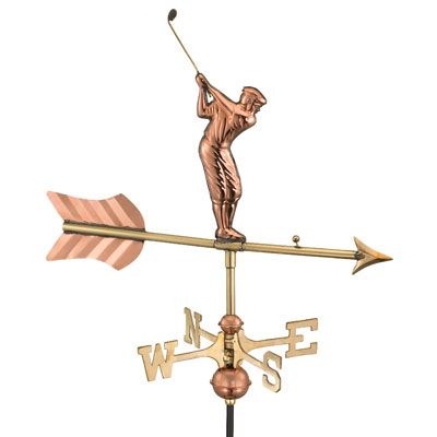 Cottage Size Golfer Weathervane