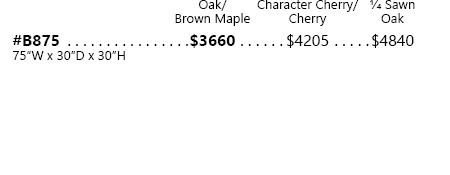 Avondale Base Pricing