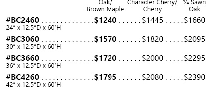 Avondale Single Bookcase Pricing