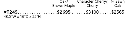 Avondale Hutch Top Pricing