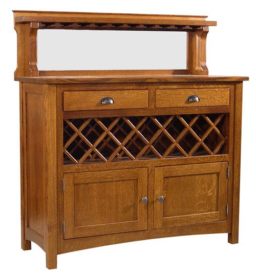 Butler's Buffet with Wine Rack