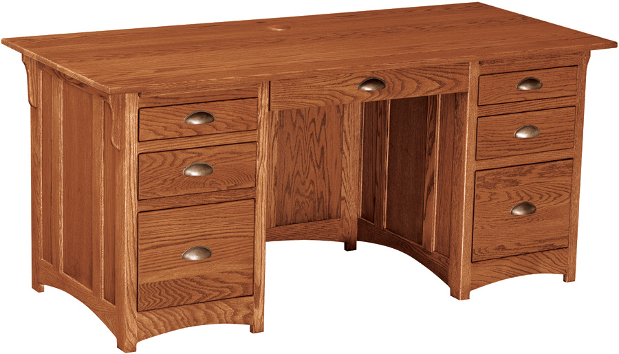 Mission 66" File Drawer Desk