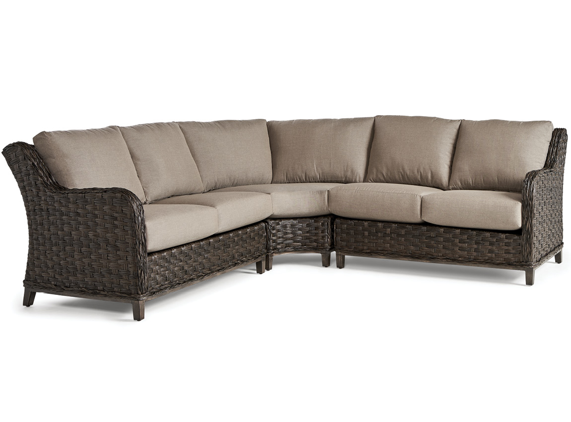 Grand Isle Wicker 3-Piece Sectional